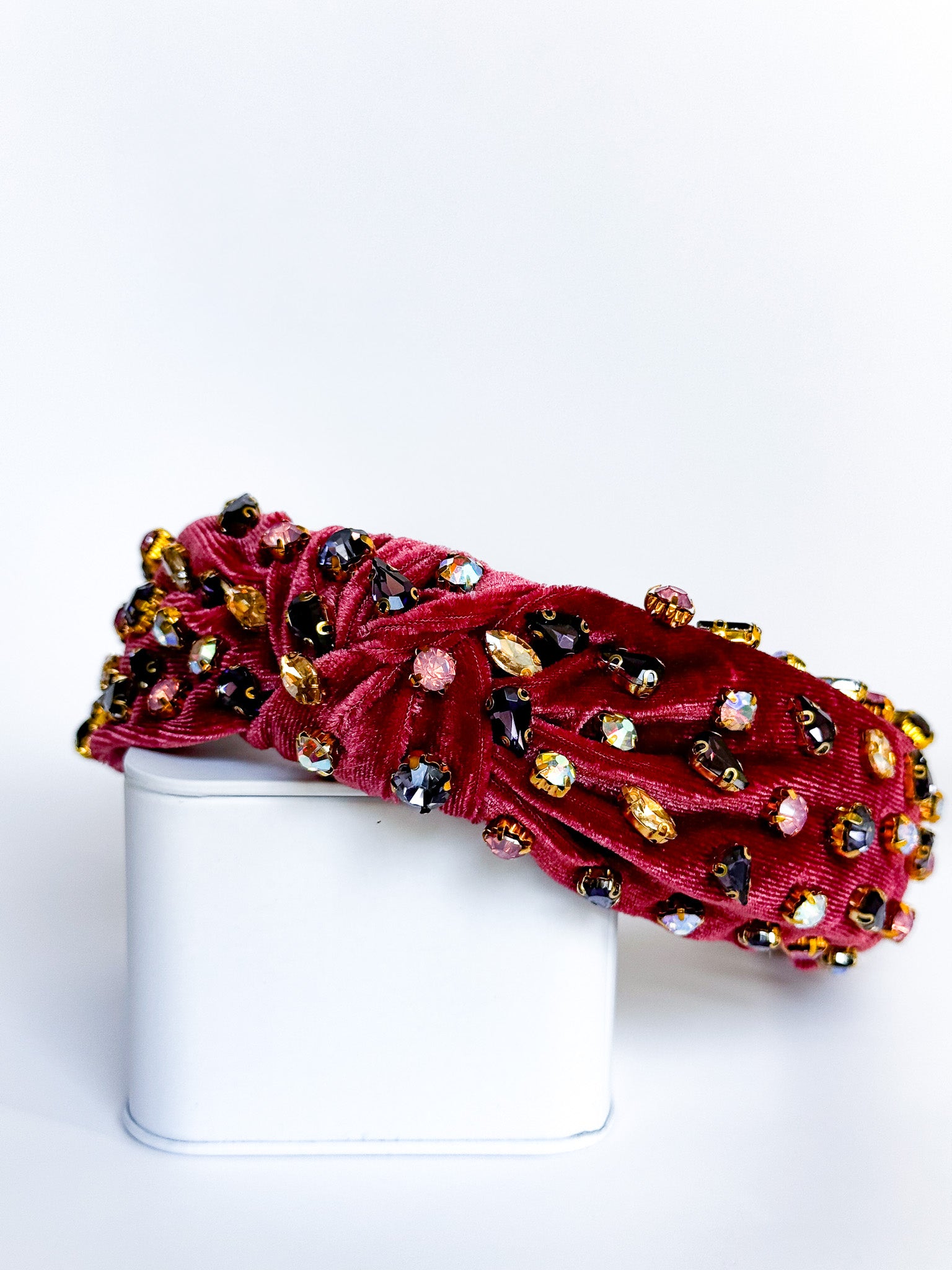 Burgundy Velvet Headband