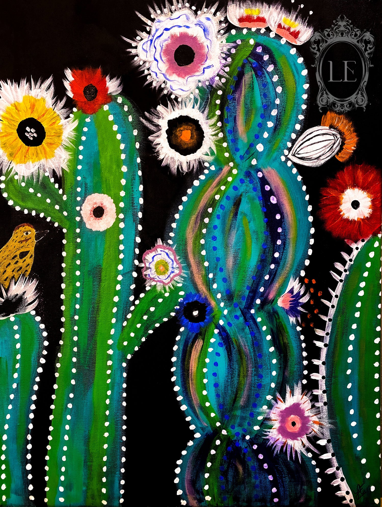 Cactus at Midnight by Loren Estes