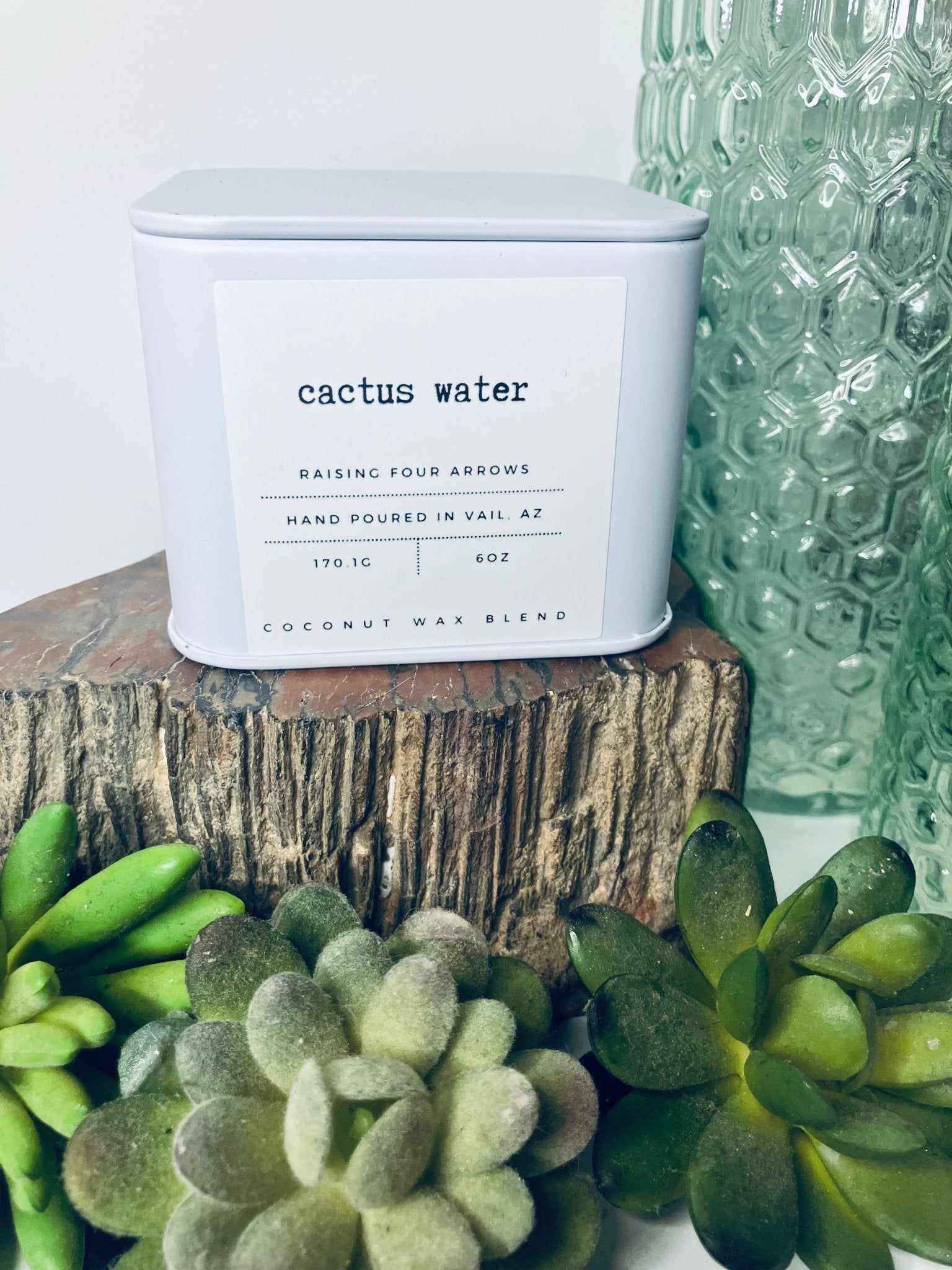 Cactus Water Wooden Wick Candle - Loren Estes Studio