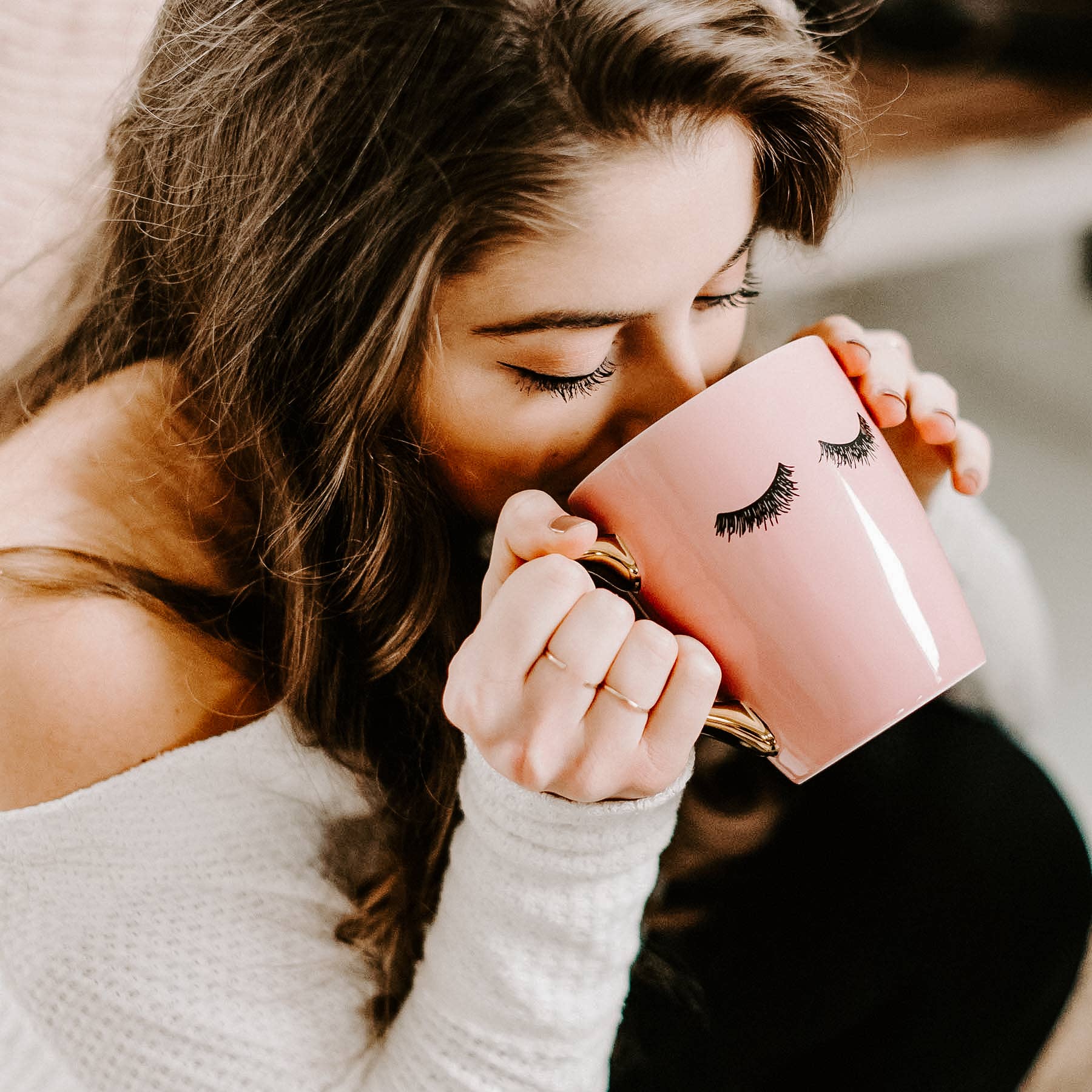 Eyelashes Coffee Mug - Loren Estes Studio