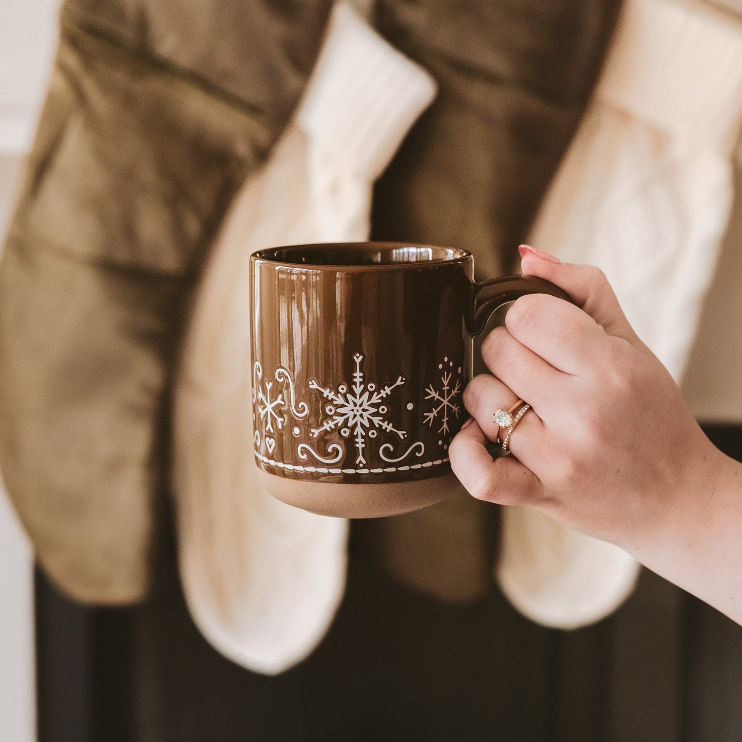 Gingerbread Stoneware Mug - Loren Estes Studio